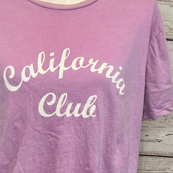 H&M Light Purple Cotton Cropped Tee-Small - Picture 2 of 4